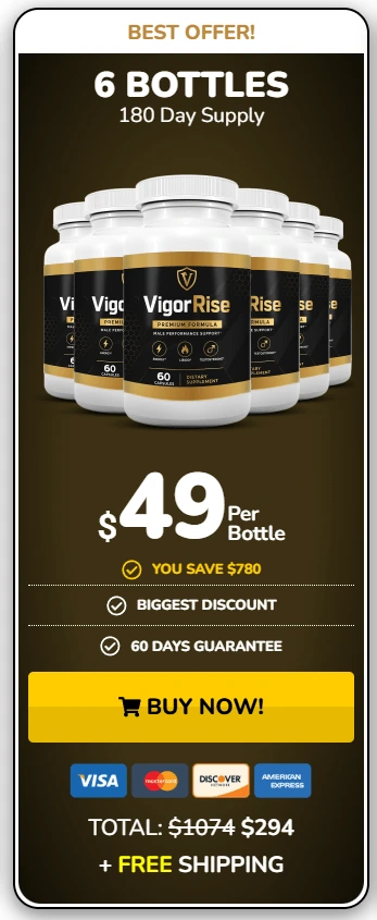 VigorRise  6 Bottle Price